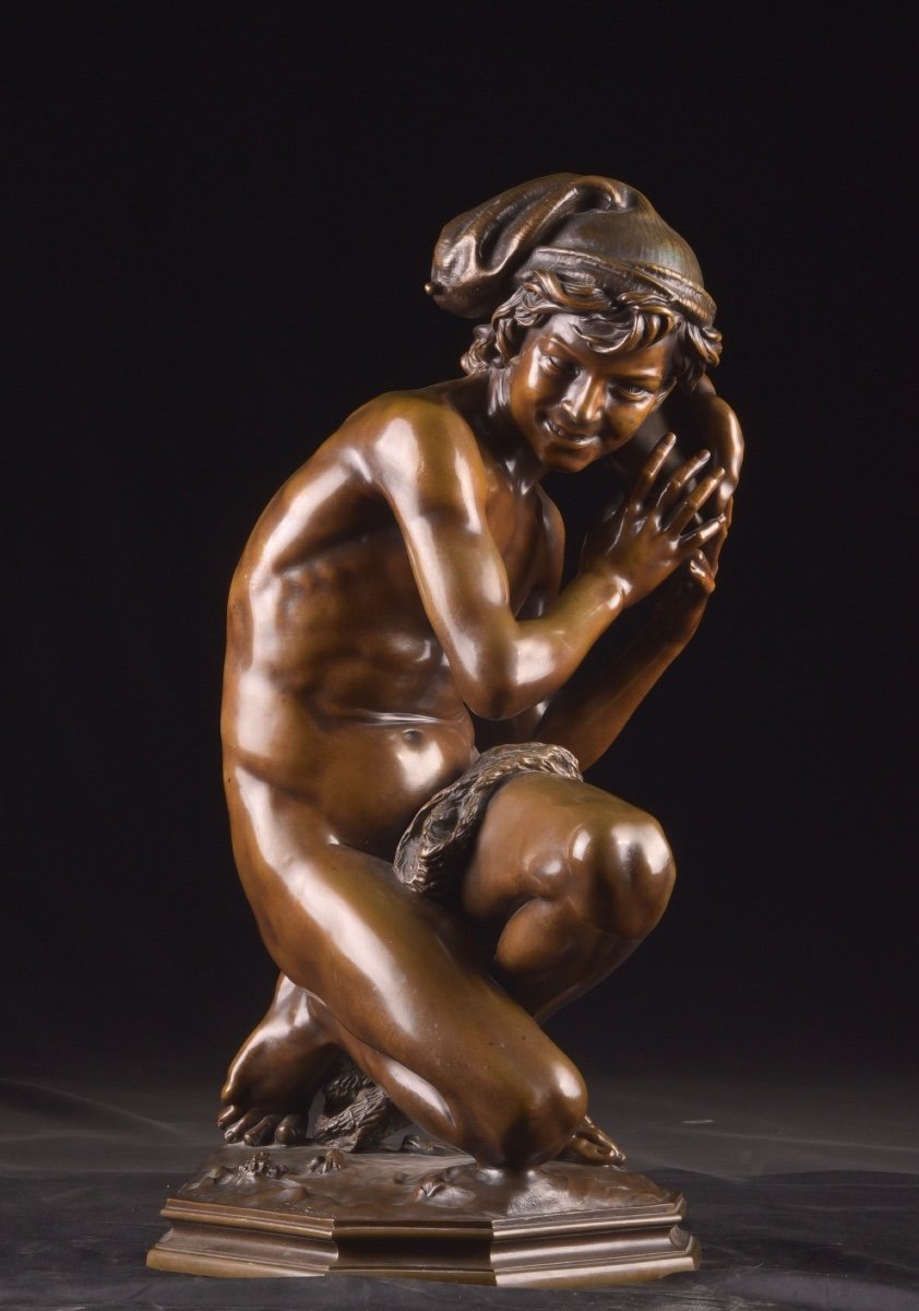 Jean Baptiste Carpeaux (1827-1875). Neapolitan Shellfish Fisherman-photo-8