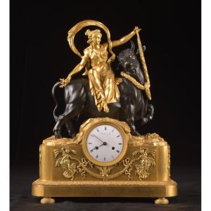 The Abduction Of Europa, Bronze Clock From The Early 19th Century