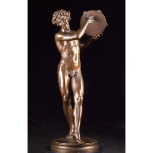 Danseur, Sculpture en bronze du XIXe siècle par Jean-Jules Sanson (1823-1902) 