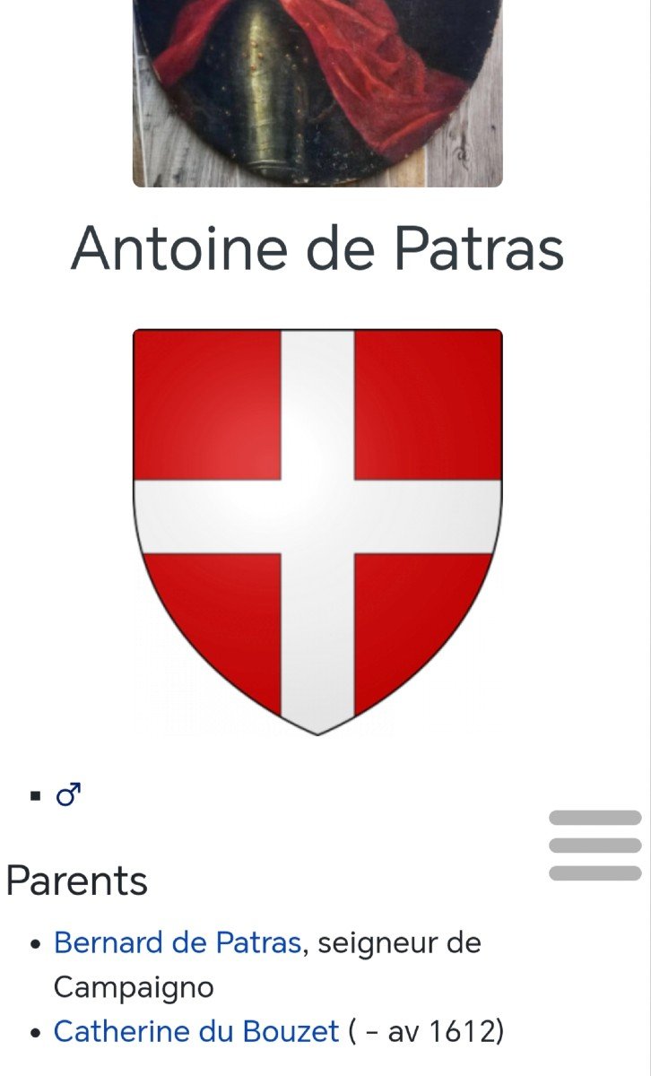 Antoine Patras Lord Of Campaigno Seneschal Of Boulonnais Portrait 17th-photo-4