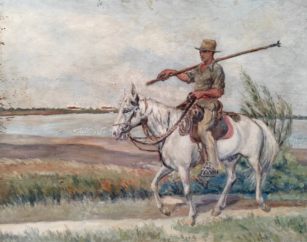 Albert Boussion The Camargue The Guardian Rider 