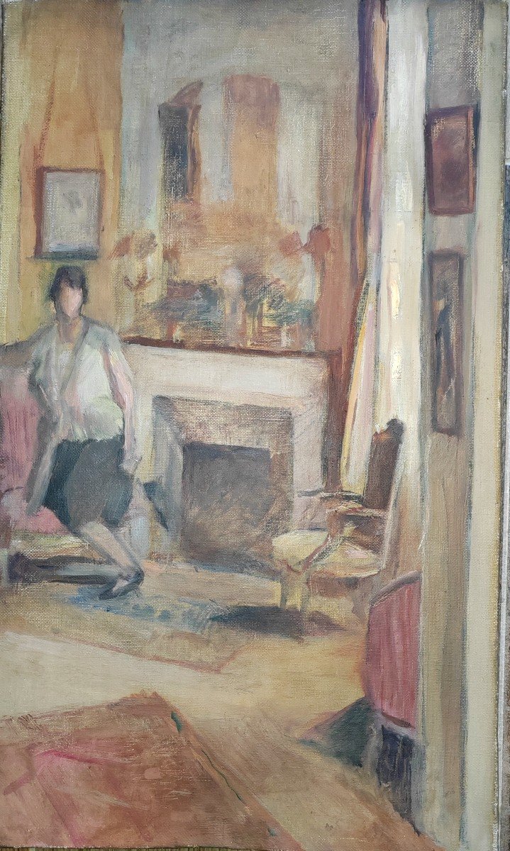 Cécile Hertz-eyrolles Woman In An Interior 