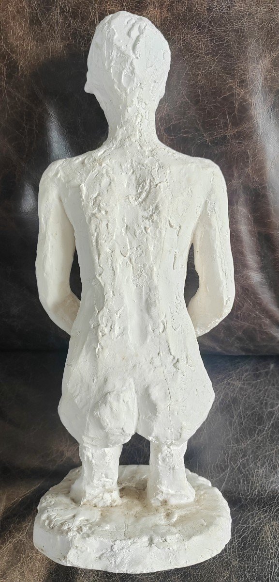 Hubert Yencesse Sculpture Studio Plaster Nude Woman-photo-4