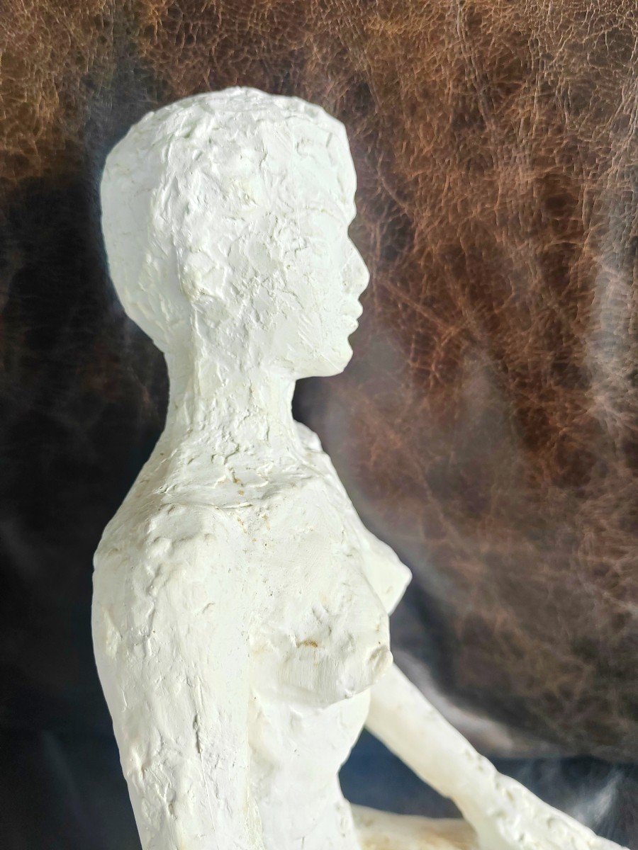 Hubert Yencesse Sculpture Studio Plaster Nude Woman-photo-5