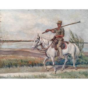 Albert Boussion The Camargue The Guardian Rider 