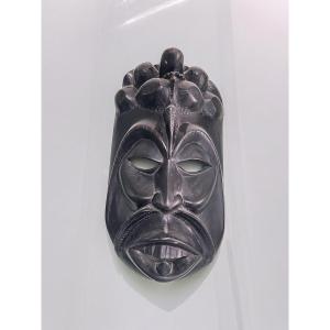 Ancient African Mask In Ebony
