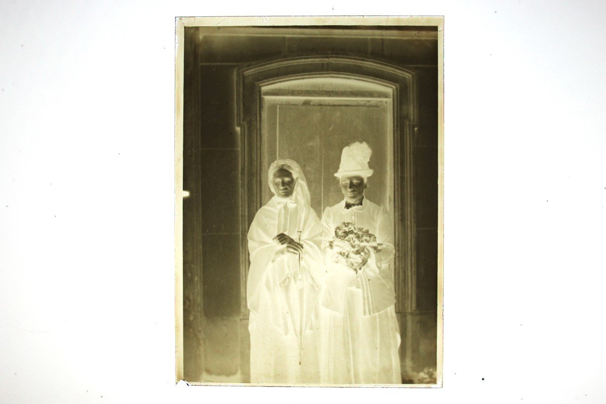 Lot De Plaques De Verre Photographiques Vintage, Fin 19ème Siècle, Début 20ème Siècle-photo-3