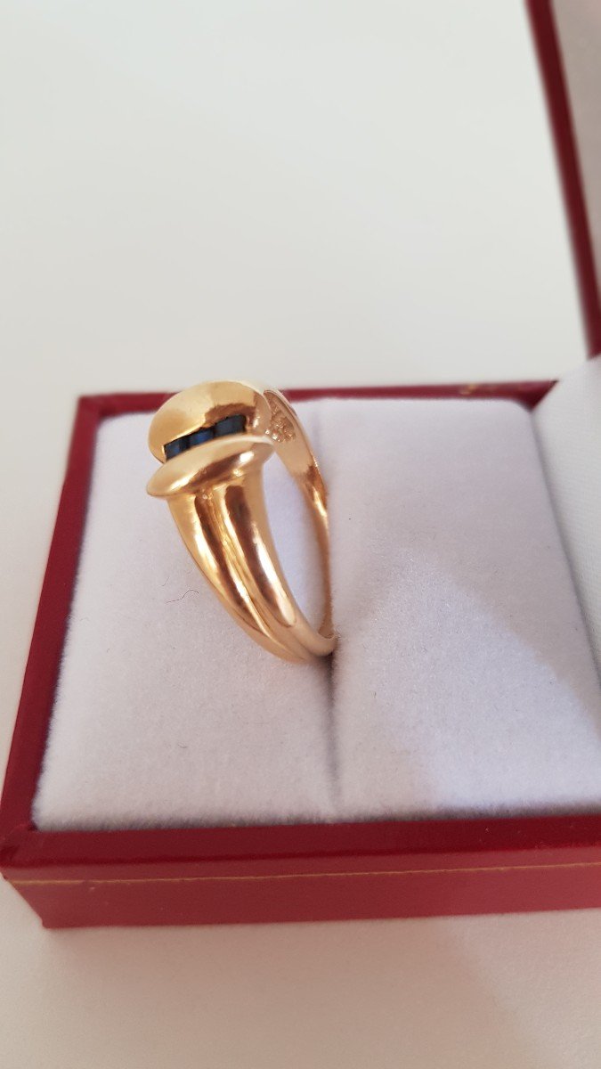 Gold And Sapphire Ring-photo-2