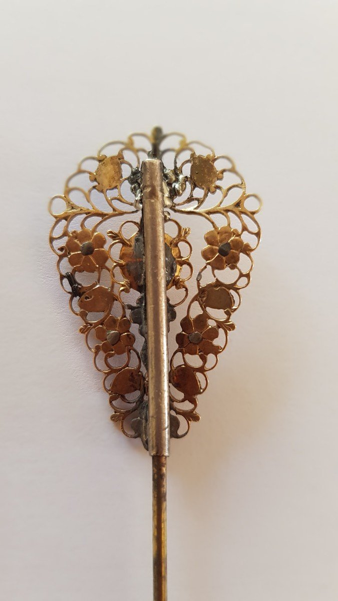 Hat Pin Gold And Diamonds-photo-2