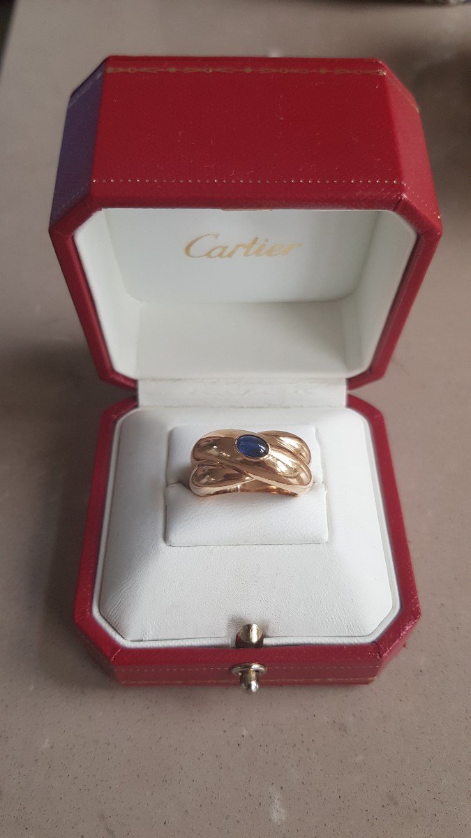 Cartier Ring, Gold And Sapphire Colisée