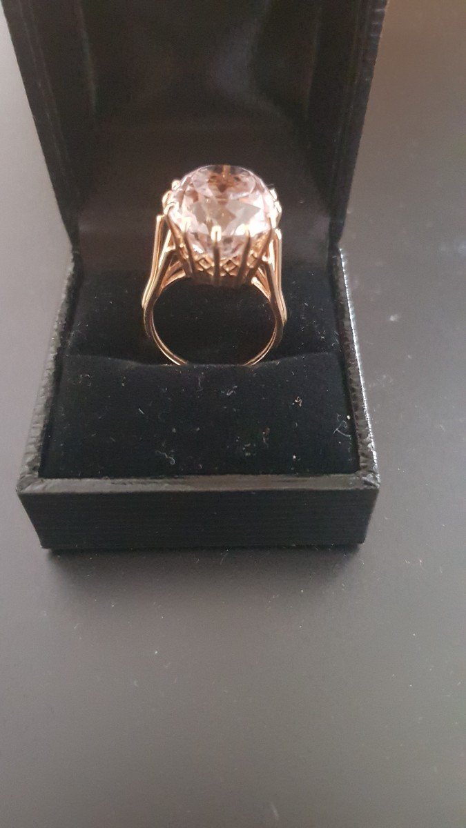 Rose Gold And Amethyst Ring From France-photo-1