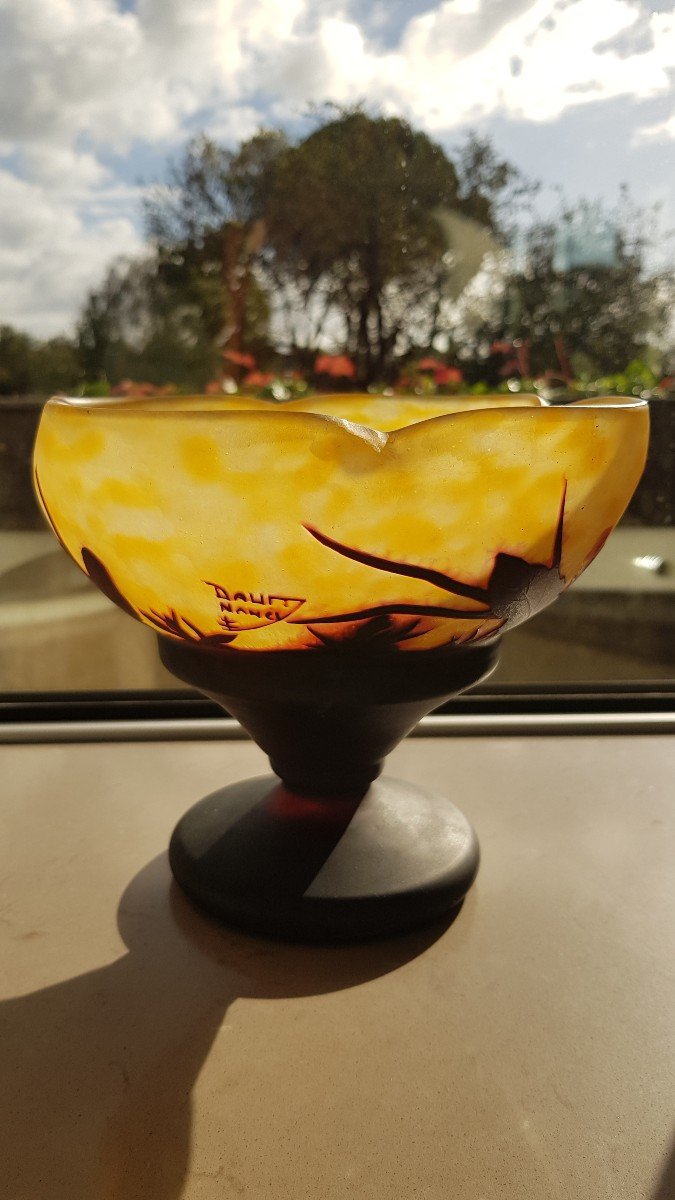 Vase-coupe Daum Art Déco-photo-4
