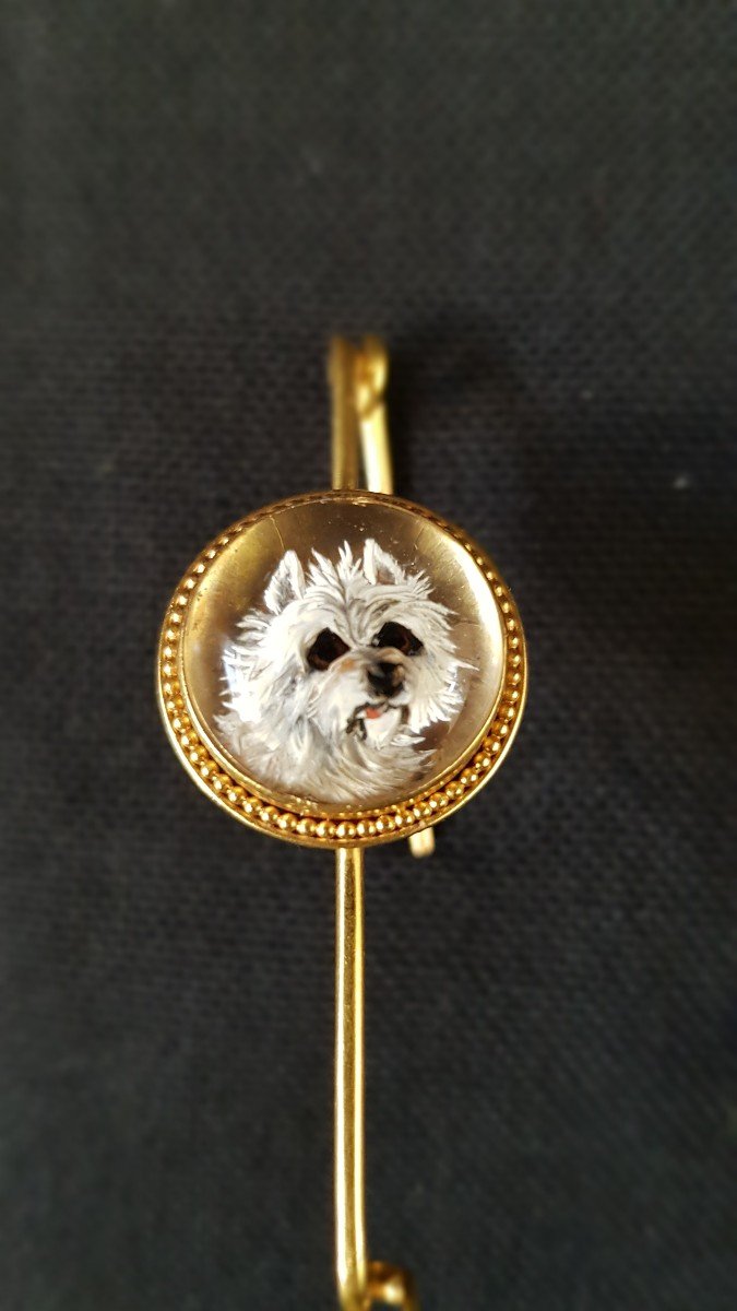 Gold Dog Brooch-bar F. Carter-photo-2