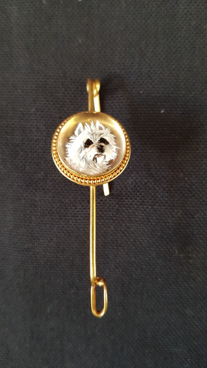 Gold Dog Brooch-bar F. Carter