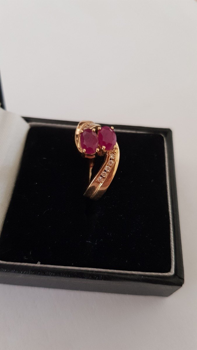 Gold-ruby-diamond Ring-photo-4