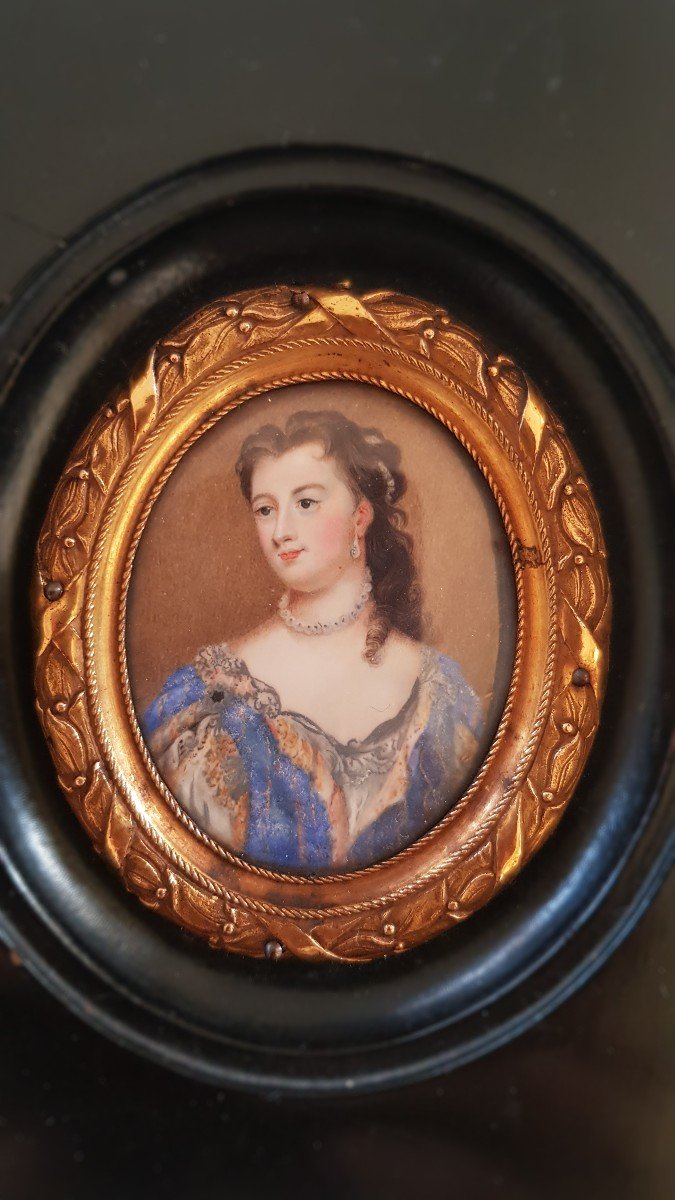 Portrait Miniature: Lady Mary Wortley Montagu ( 1689-1762)-photo-2