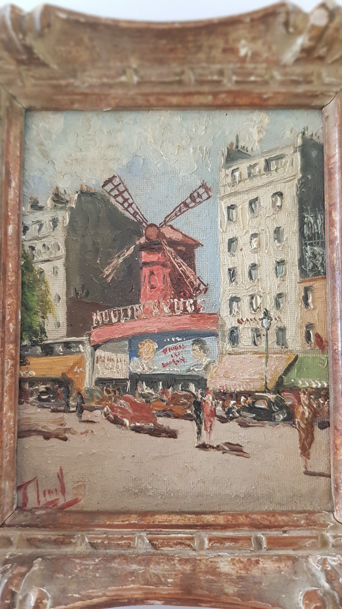 Pair Of Paris Paintings 50s And 60s-photo-1