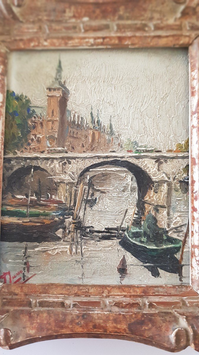 Pair Of Paris Paintings 50s And 60s-photo-2