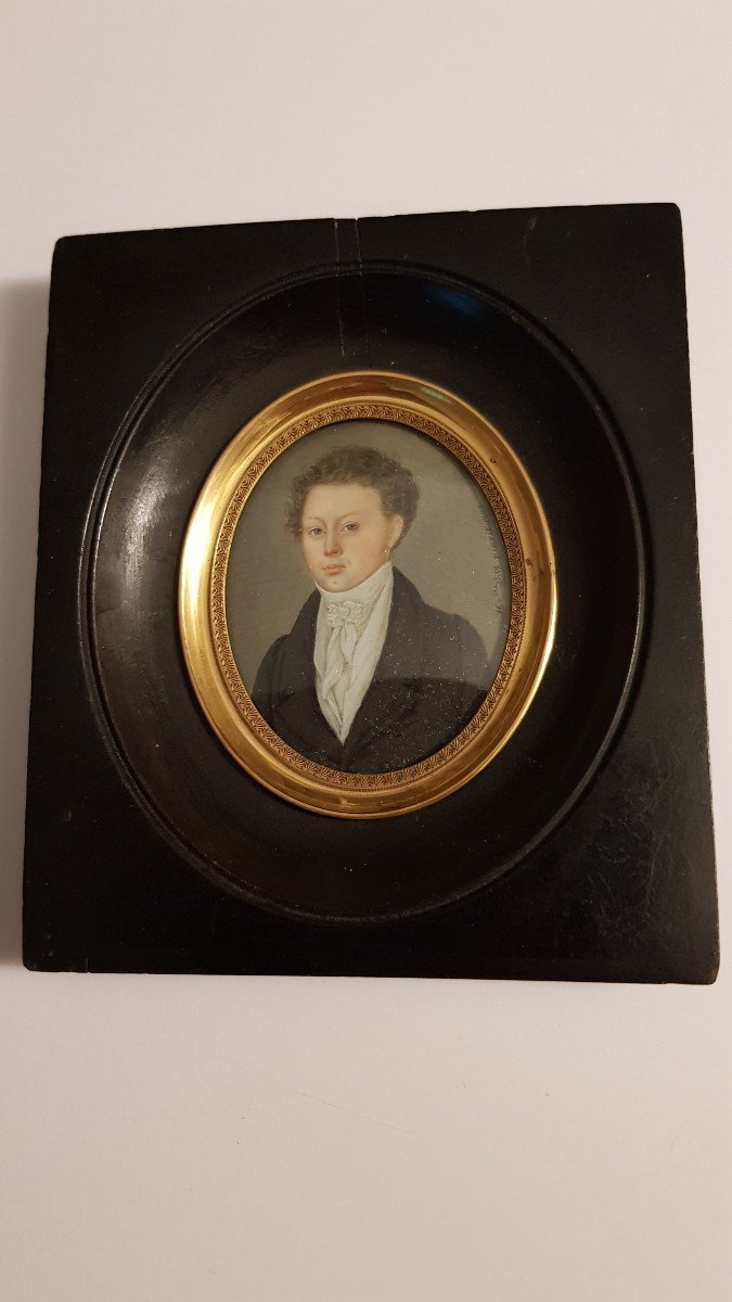 Miniature  Jeune Homme 1822-photo-3