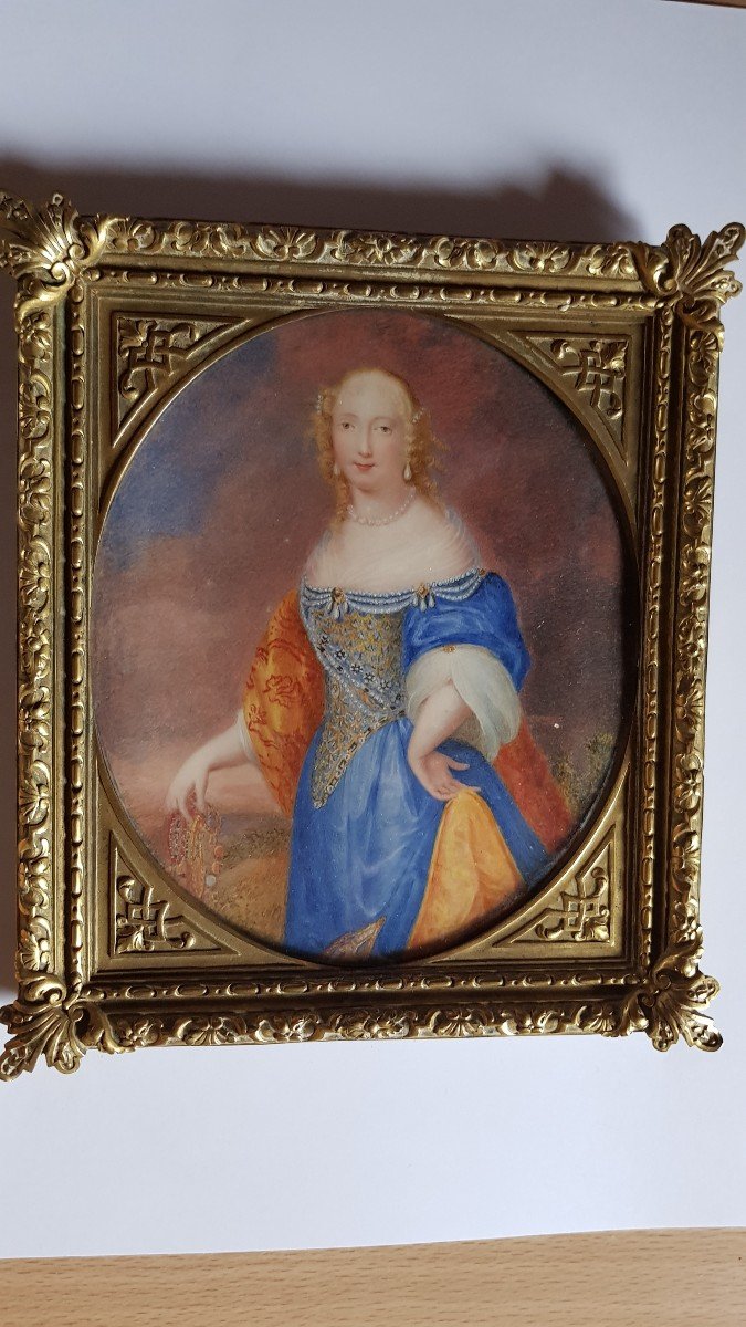 Miniature Portrait Marquise De Montespan