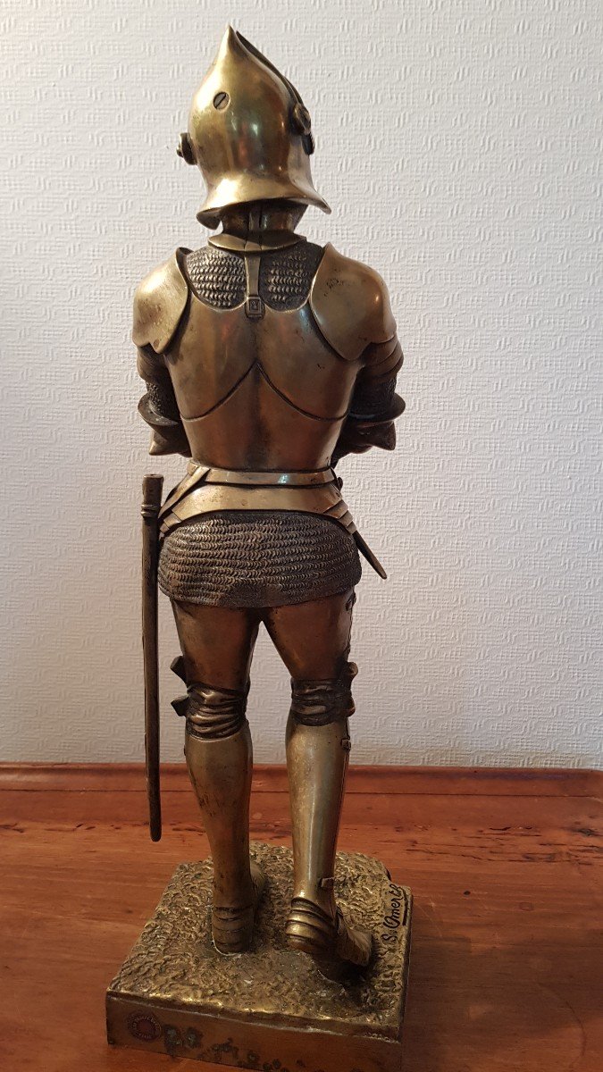 Bronze Joan Of Arc By Georges Omerth-photo-2