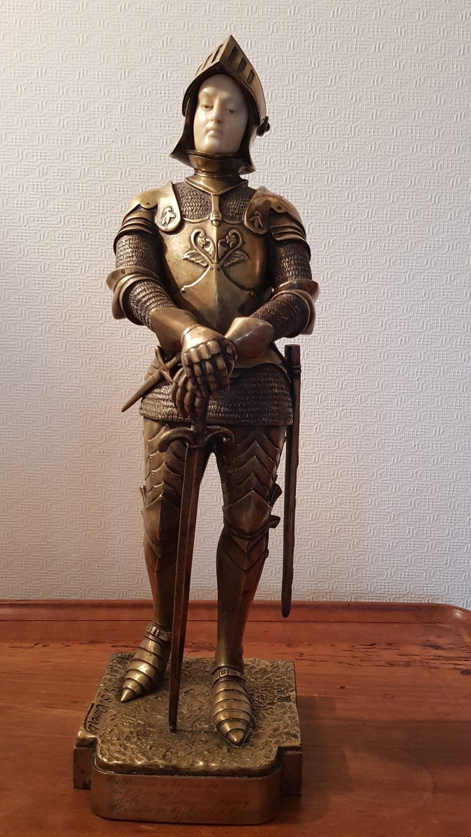 Bronze Joan Of Arc By Georges Omerth