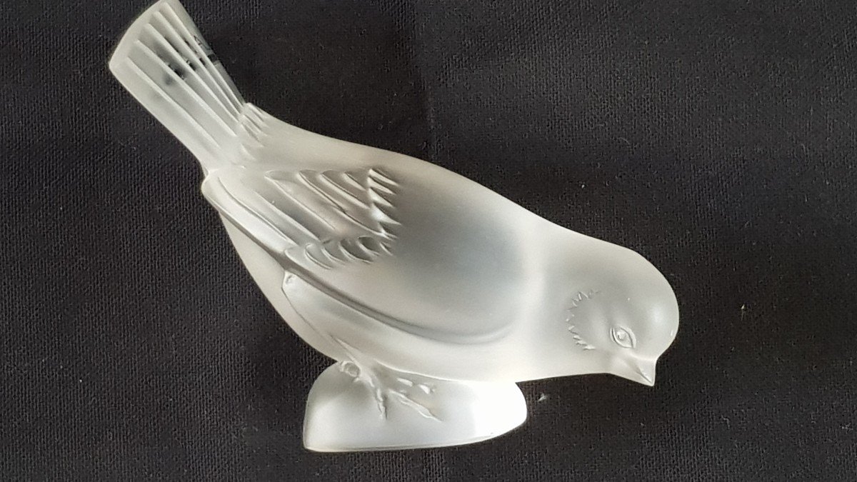 Lalique Crystal Bird