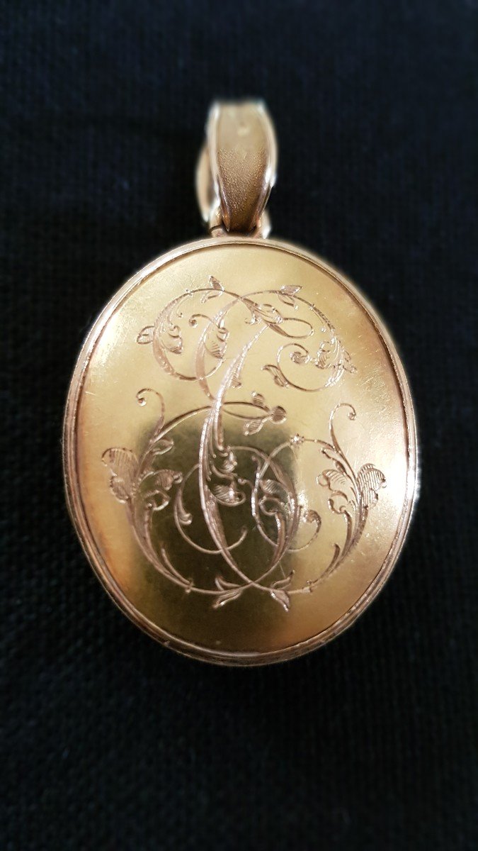 Napoleon III Gold Pendant Medallion-photo-2