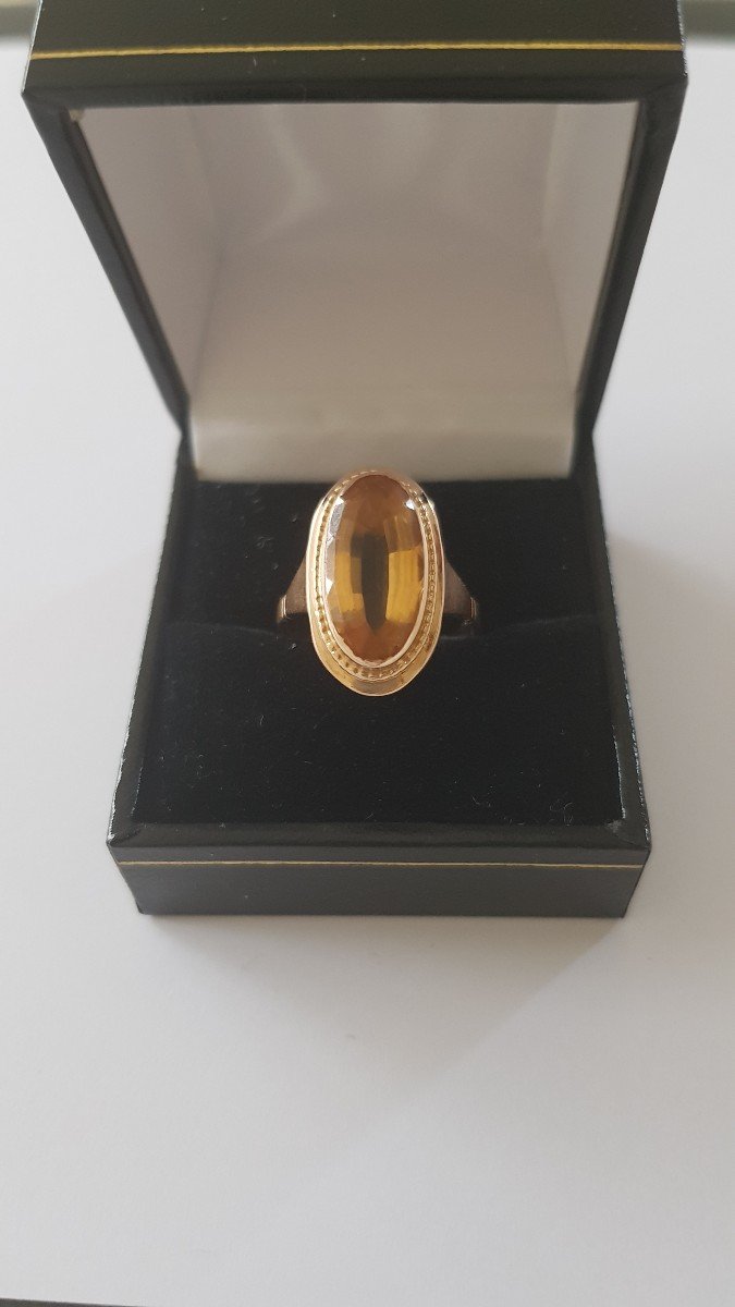 Gold Ring - Citrine