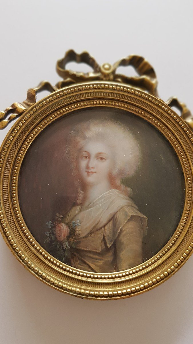 18th Century Miniature: Young Woman-photo-2