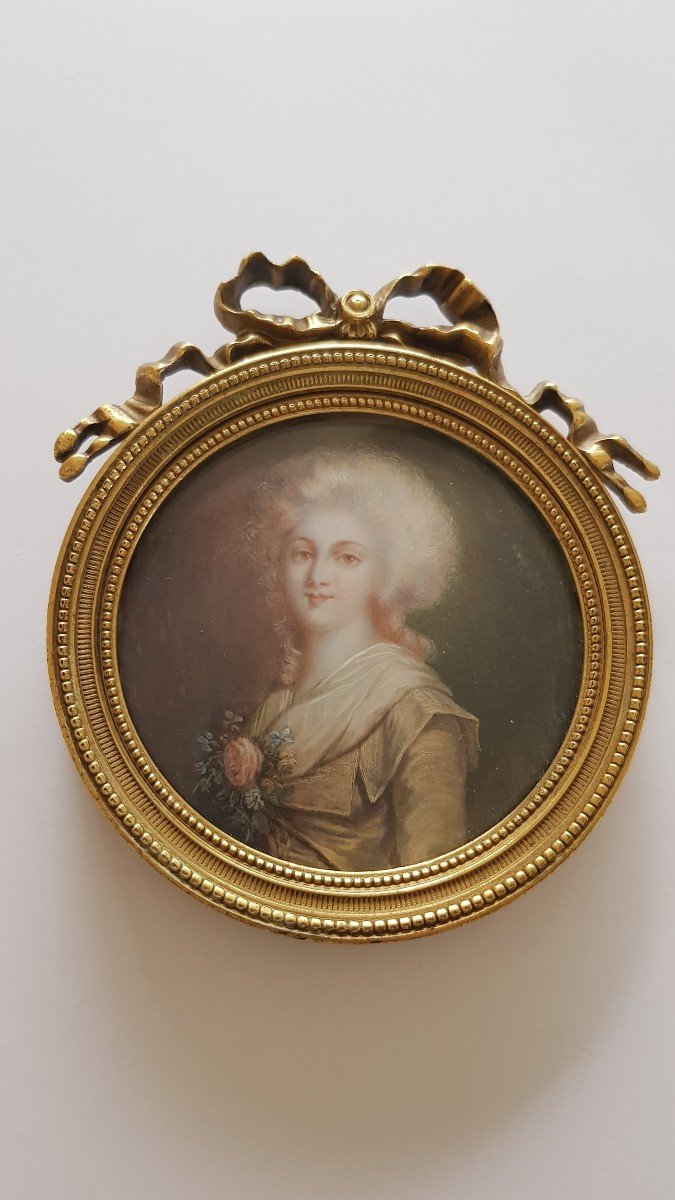 18th Century Miniature: Young Woman