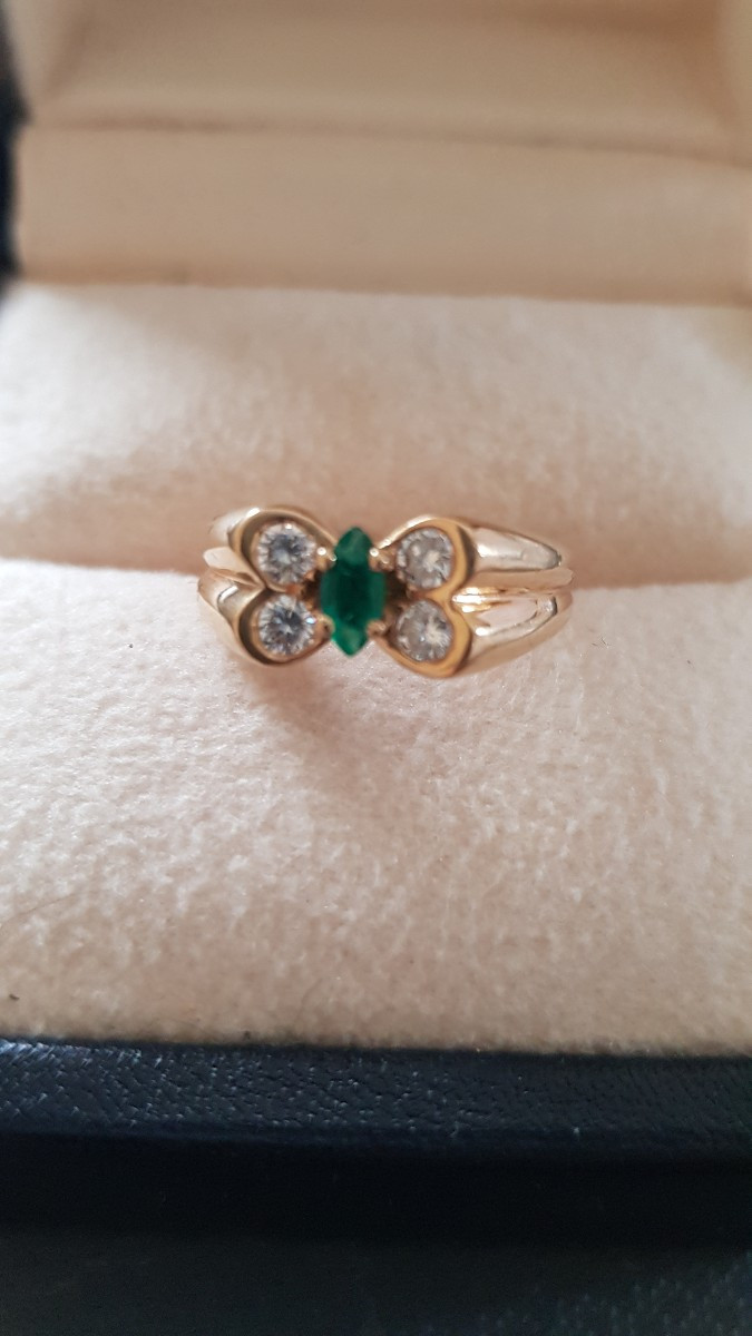 Gold-emerald-diamond Ring Van Cleef And Arpels-photo-5