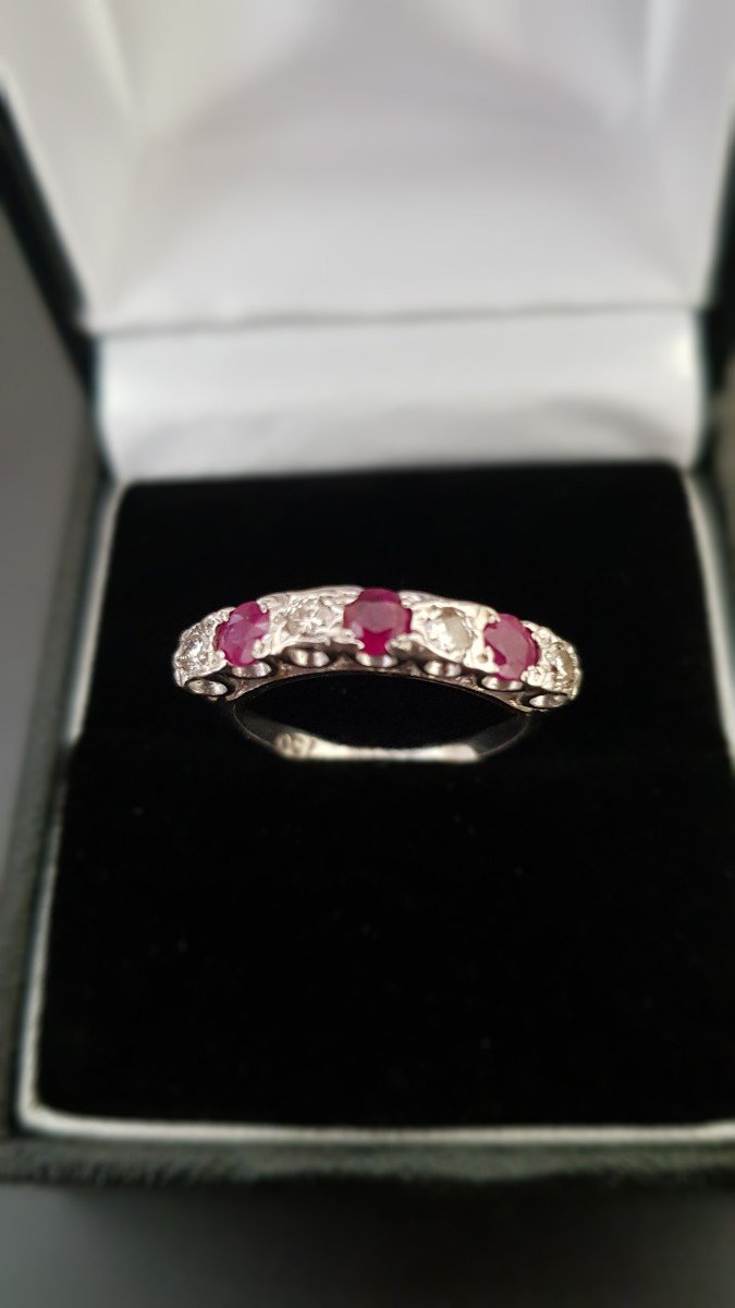 Ruby And Diamond Gold Ring