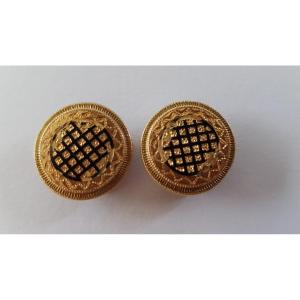 Pair Of Cufflinks 0r-enamel