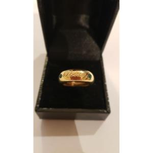 Poiray Gold And Emerald Ring