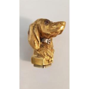 19th Century Bronze Seal: Dachshund