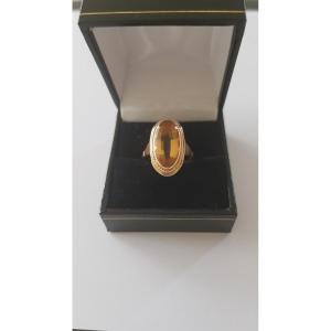 Gold Ring - Citrine