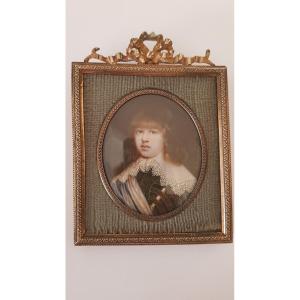 Miniature Portrait By A. Corsi Lalli