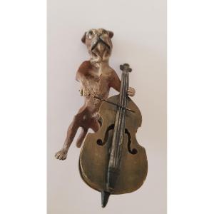 Bronze De Vienne: Chien Musicien