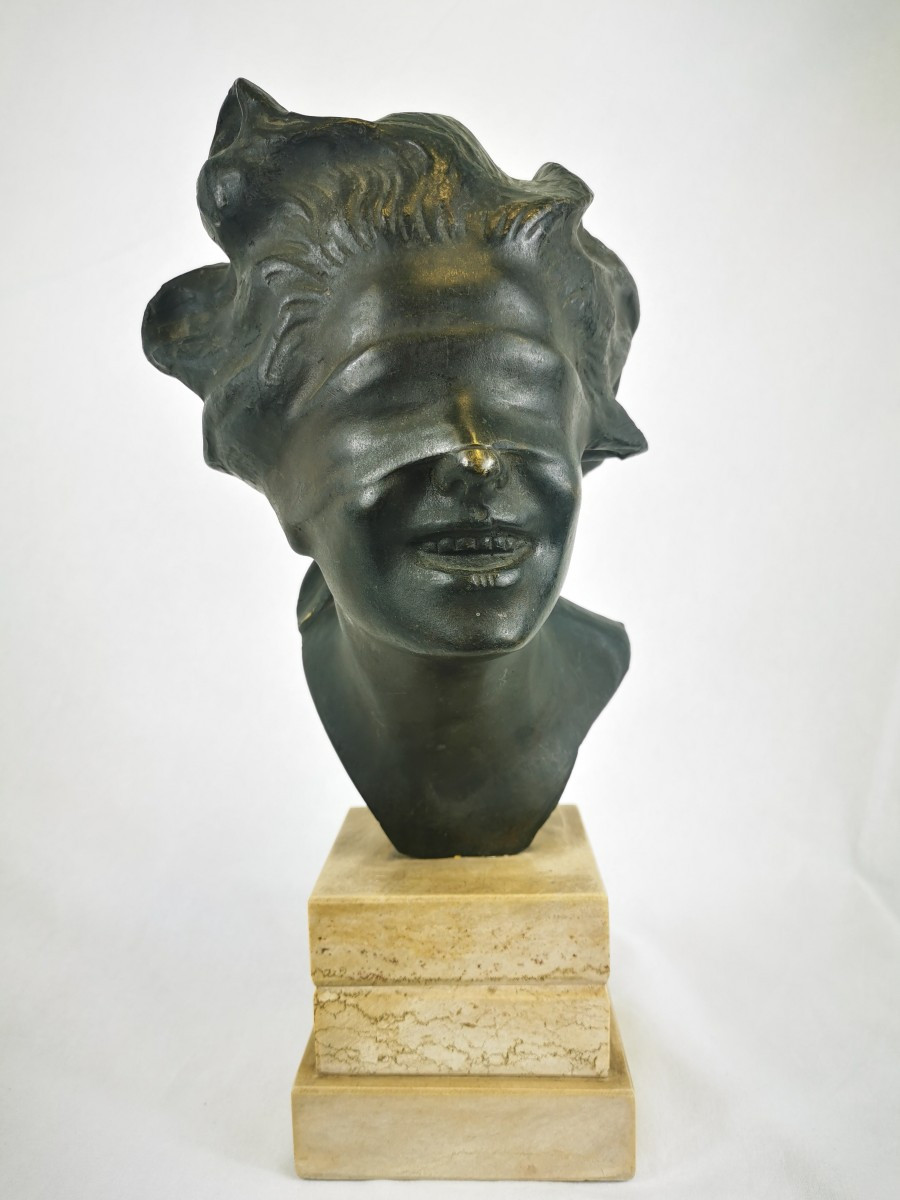 Bronze Sculpture Of The Goddess Fortuna By Aurisicchio Vincenzo 1890-1910