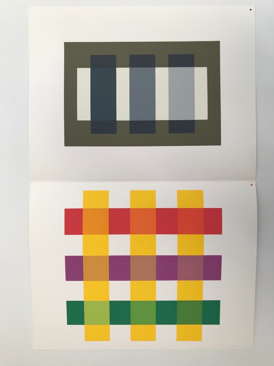 Albers, Josef 81 Serigraphs - Interaction Of Color 1973, Keller - Complete Box Set-photo-2