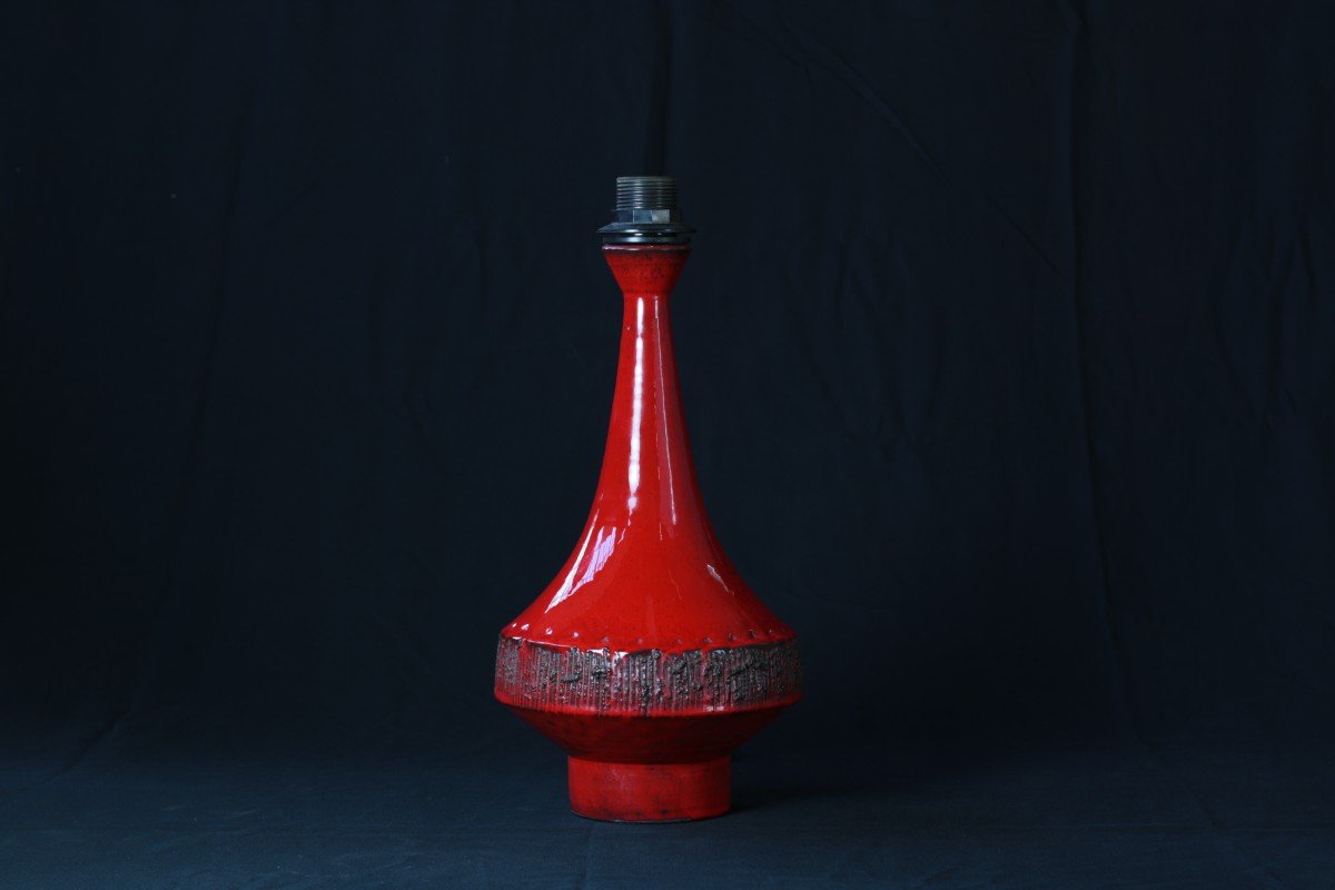 Ceramic Lamp For Amphora By Rogier Vandeweghe (1923-2020), Sint-andries, Belgium-photo-2