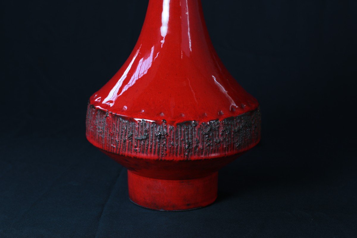 Ceramic Lamp For Amphora By Rogier Vandeweghe (1923-2020), Sint-andries, Belgium-photo-4