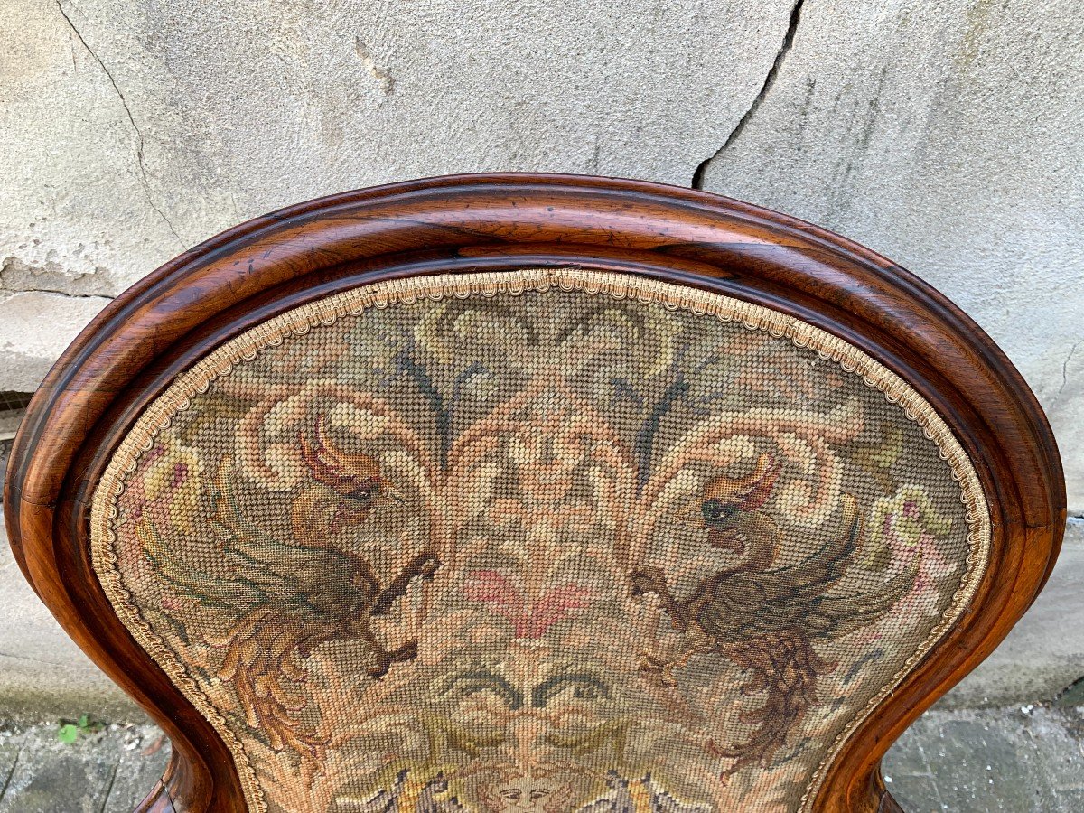 Paire De Fauteuils Cabriolet Louis XV / Louis XVI à La Reine - Fin 18e-photo-5