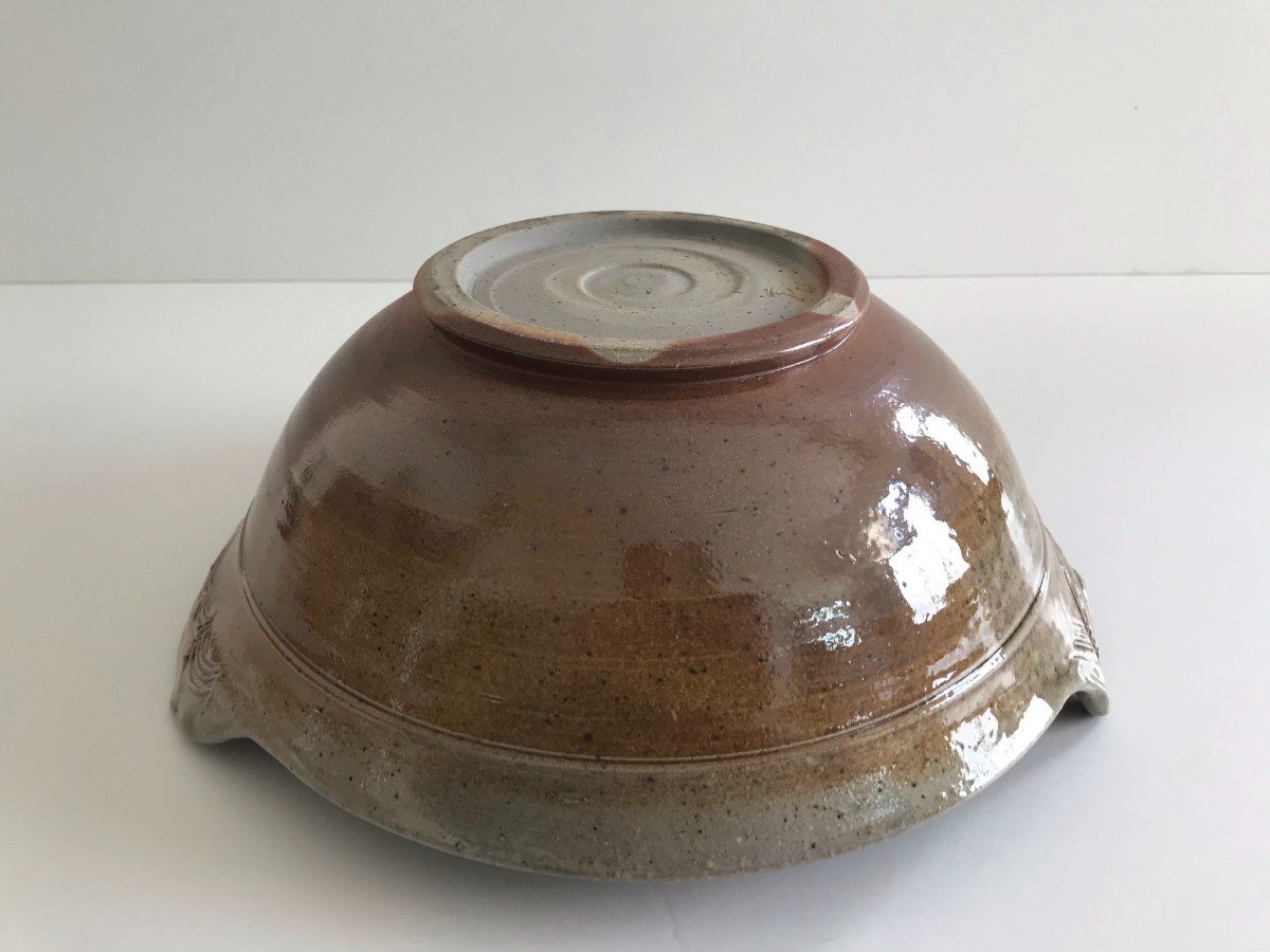 Large Bowl , Fruit Or Salad Bowl, Beautiful Glaze.  Janet Stedman (1945-1987)  La Borne-photo-5