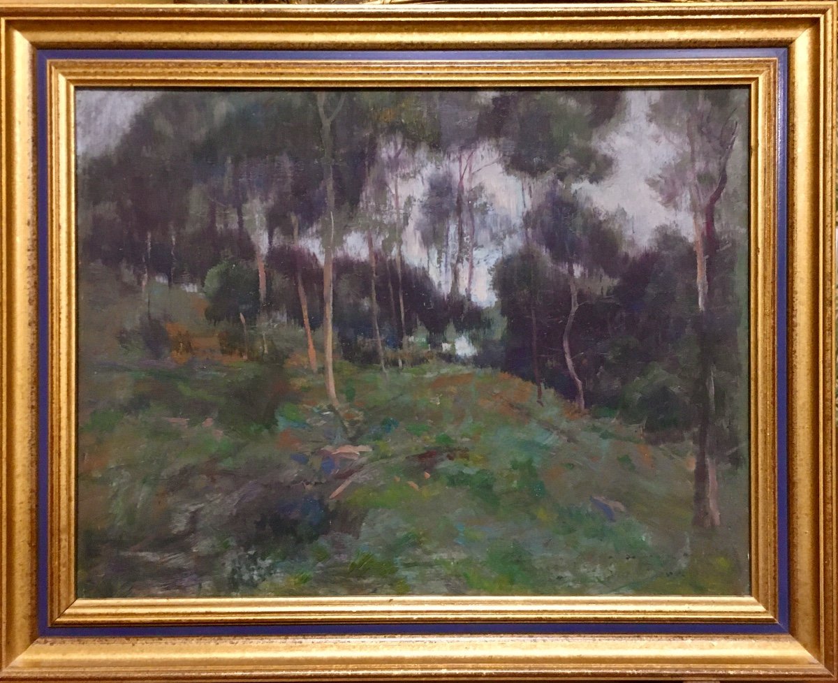 Painting Victor Charreton (1864-1936) Landscape-photo-2