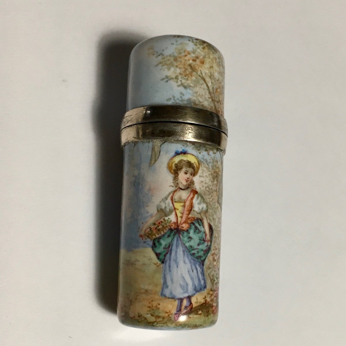 Enameled Salt Bottle