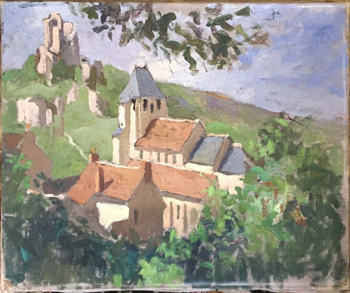 Tableau Lavardin (loire Et Cher) Par Maurice Martin-photo-3