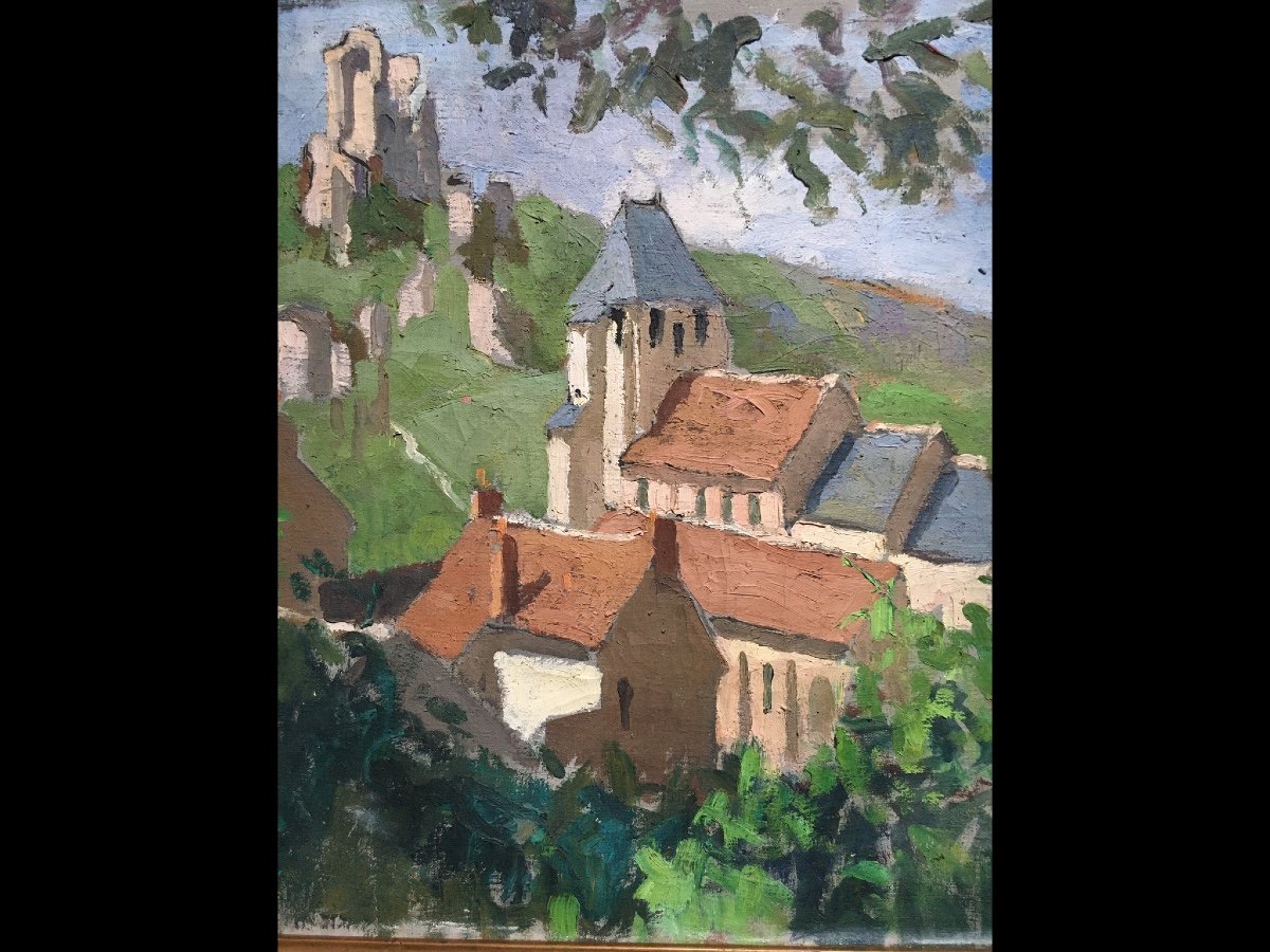 Tableau Lavardin (loire Et Cher) Par Maurice Martin-photo-2