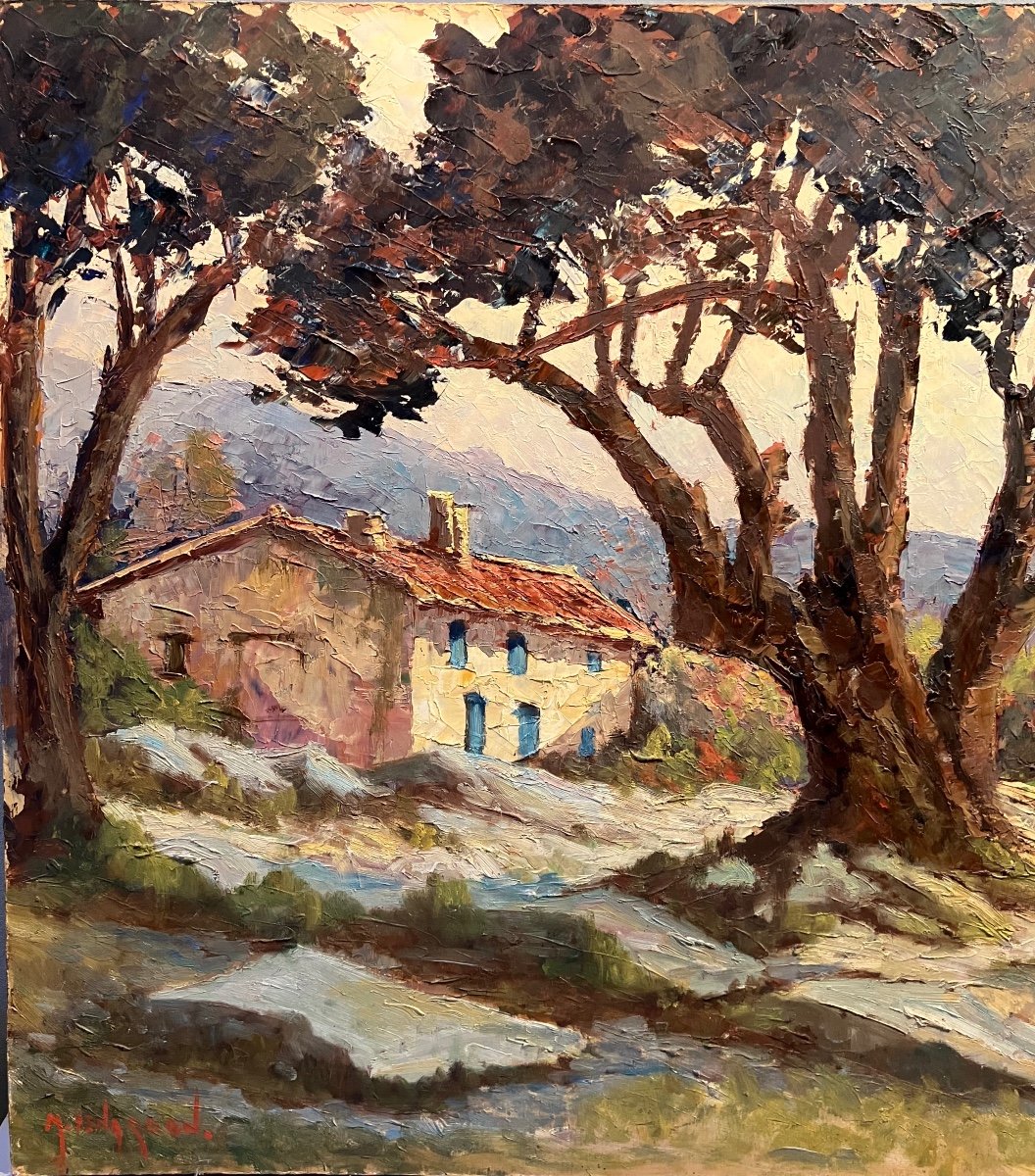 Tableau Provençal, Années 1950. M. Isnardon-photo-1